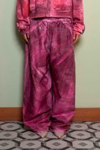 Shiny Sweatpants Pink