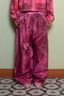 Shiny Sweatpants Pink
