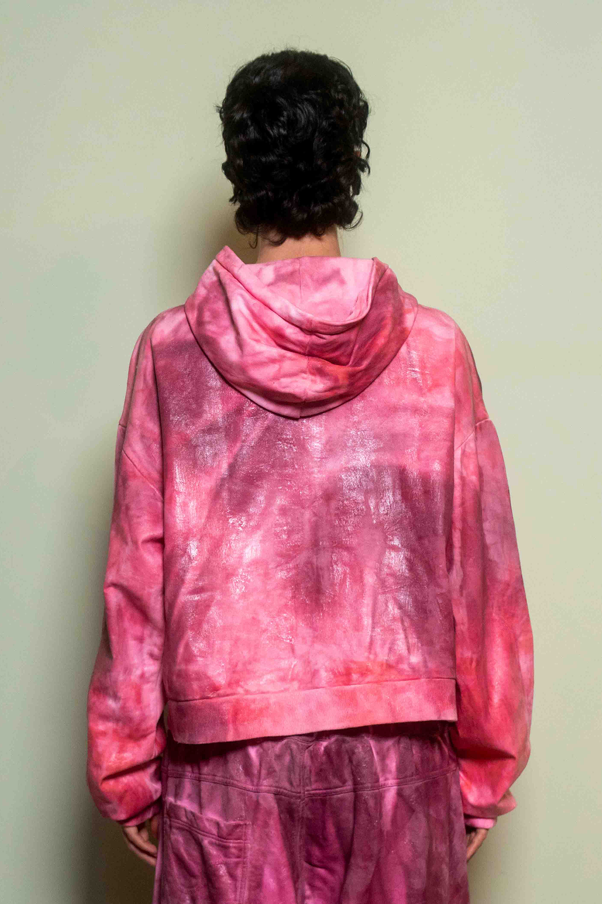 Shiny Hoodie Pink