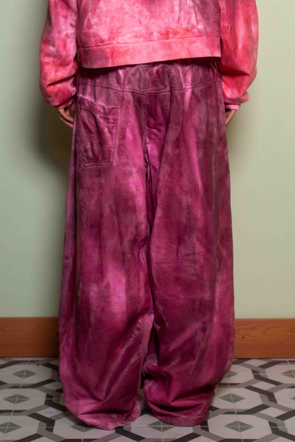 Shiny Sweatpants Pink