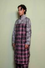 Tartan Coat Pink