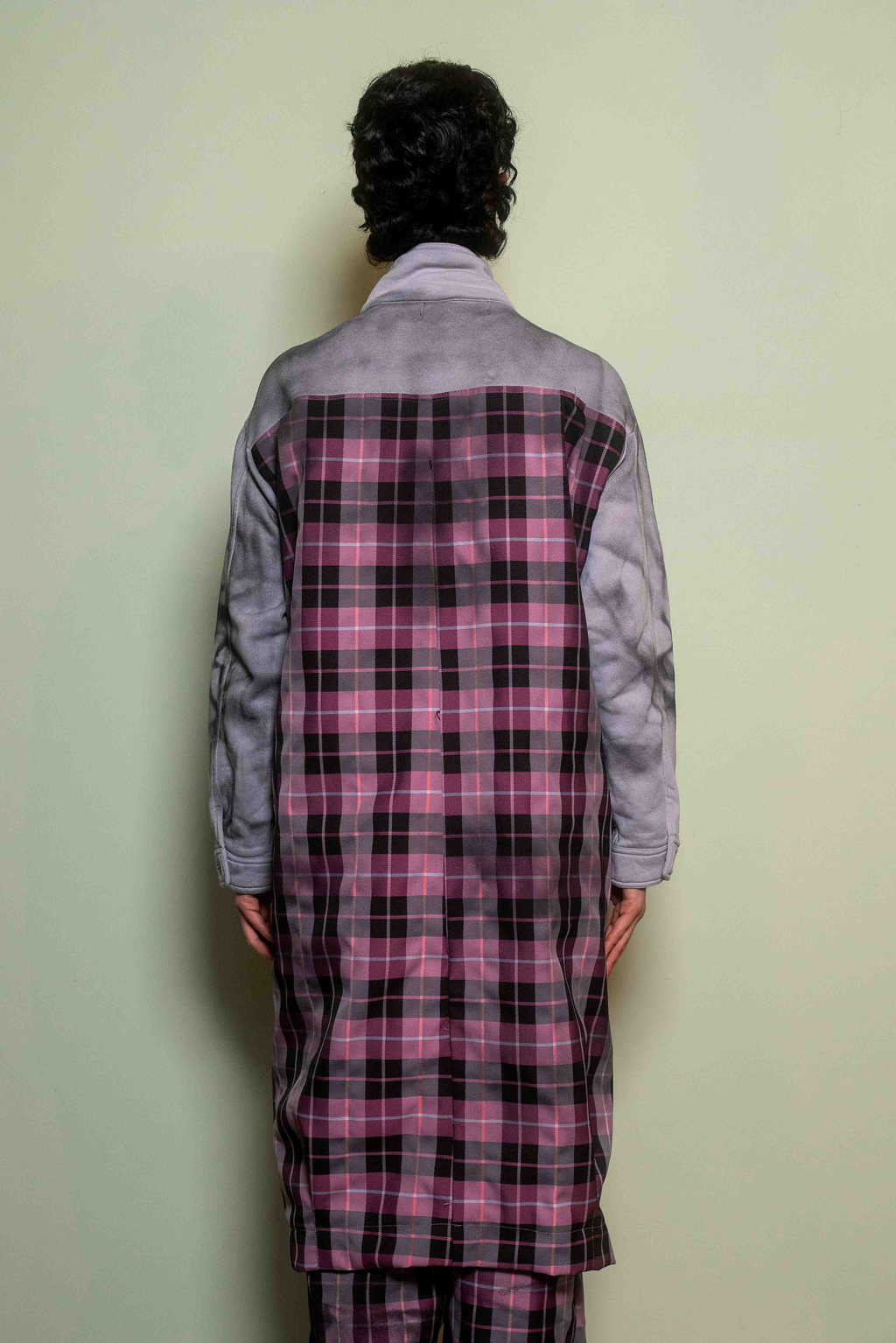Tartan Coat Pink