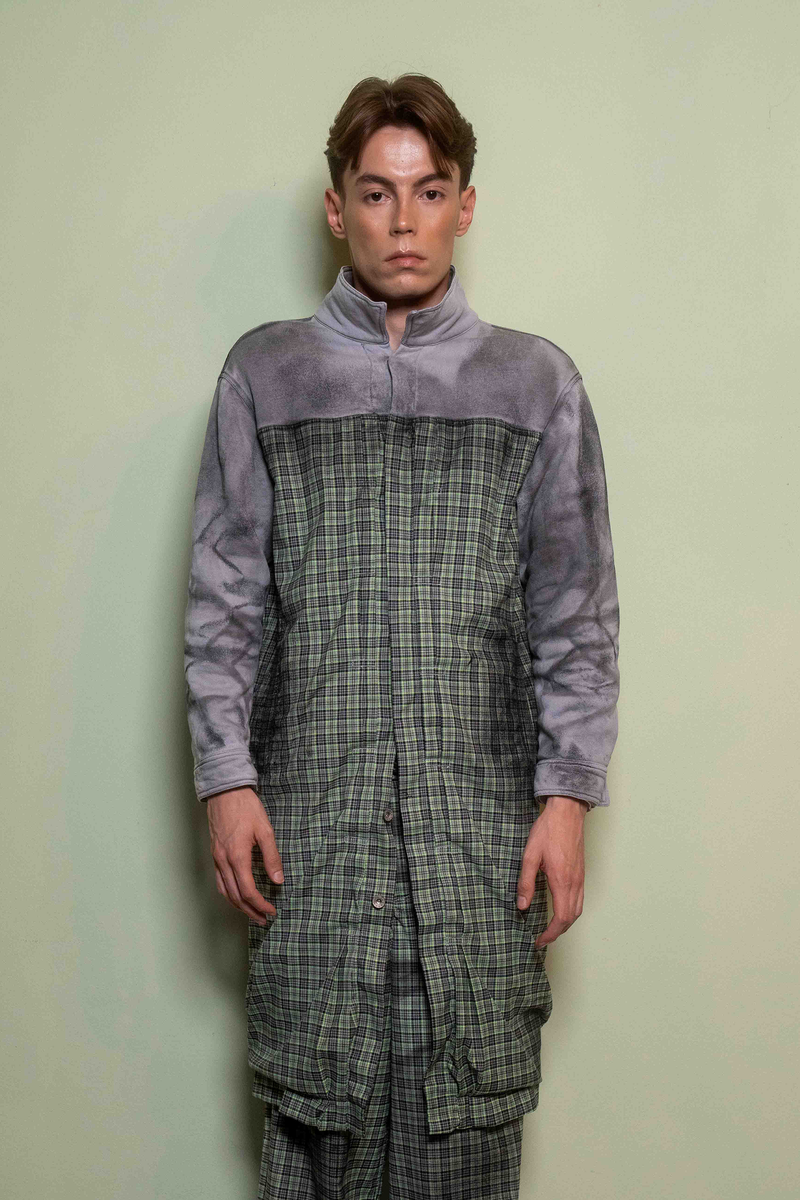 Tartan Coat Green